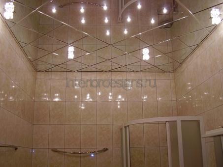 ванная комната и дизайн потолков