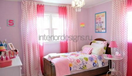 комната в розовом цвете