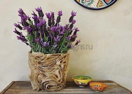 Самодельная напольная ваза из газет «альпийская горка»