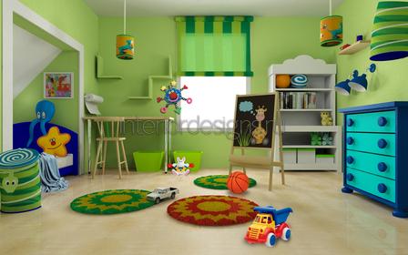 красивый интерьер детской комнаты