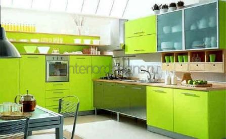 зеленая кухня дизайн