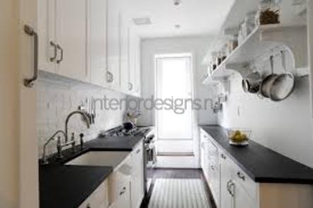 фото дизайна узкой кухни