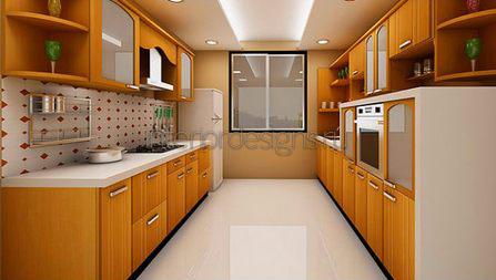 узкая кухня дизайн с фото