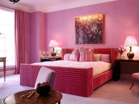 дизайн спальни в розовых тонах