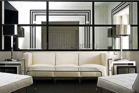 кожаный диван в стиле модерн
