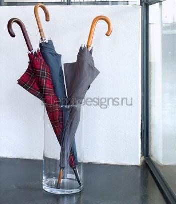 стеклянная ваза под зонты-трости
