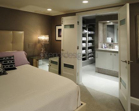 Спальня с гардеробной и ванной комнатой