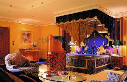 интерьер спальни в арабском стиле