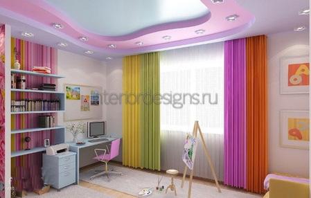 шторы в дизайне детской комнаты