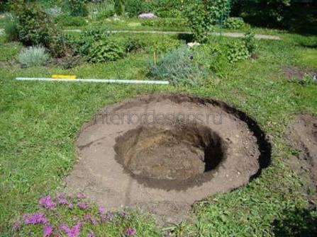 фундамент под водоем на дачном участке