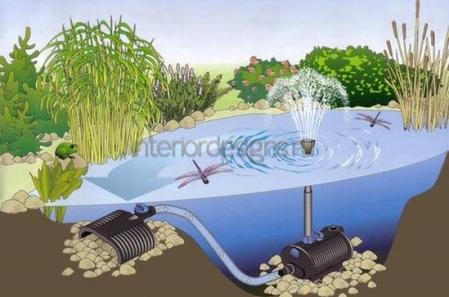 циркуляция воды в пруду