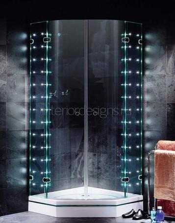 дизайн светильников в ванной
