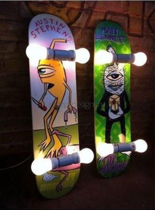 Светильники-скейты