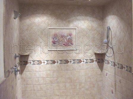 Отделка ванной комнаты плиткой своими руками дизайн (41 фото)