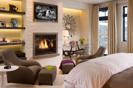 50 идей оформления спальни с камином: создайте умиротворяющую атмосферу романтики и тепла