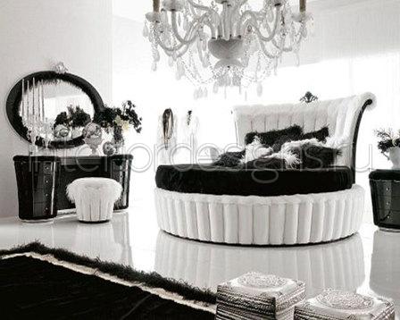 Черно-белая спальня: фото в интерьере, идеи дизайна