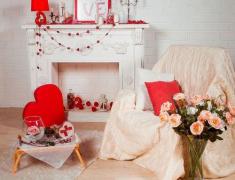 Декор комнаты ко Дню святого Валентина
